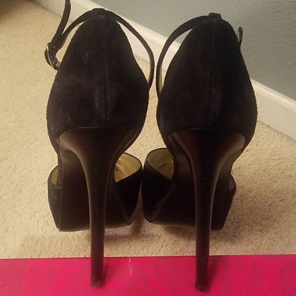 Gorgeous black suede and leather pumps - Picture 5 of 8